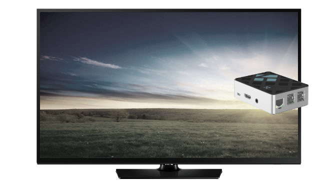 Prism with TV background